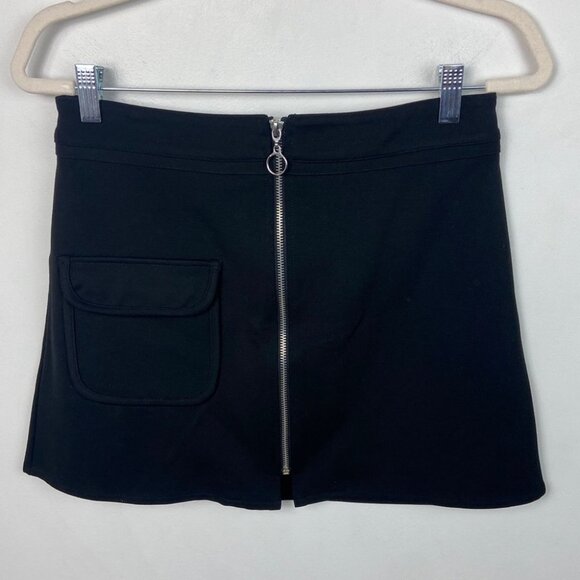 Urban Outfitters Alice Ritter Dimitri Black A-Line Skirt Size Medium Zipper M - Picture 10 of 10
